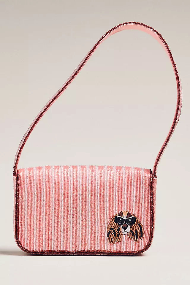 Fiona Beaded Shoulder Bag Animal Edition