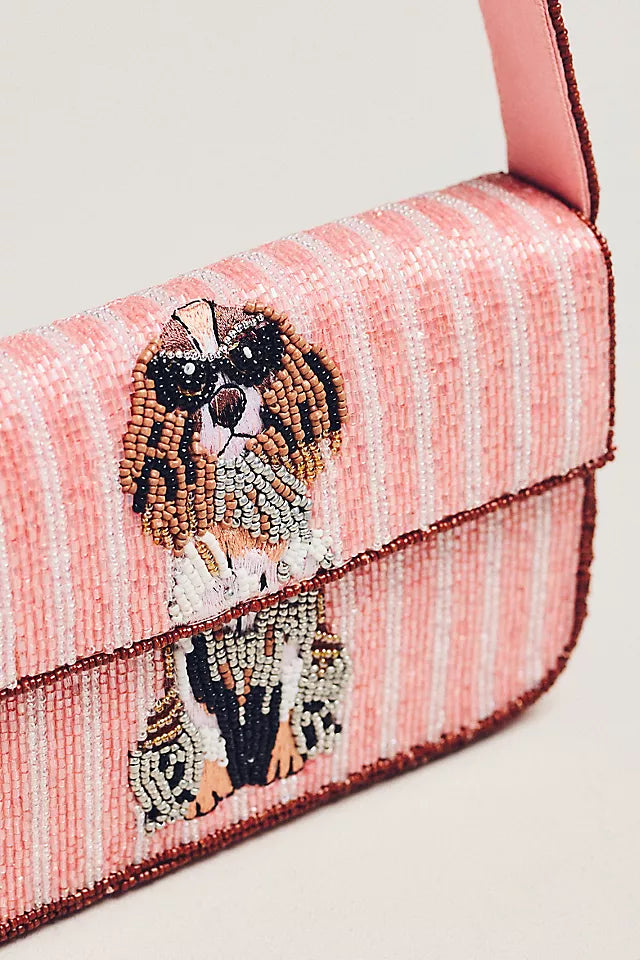 Fiona Beaded Shoulder Bag Animal Edition