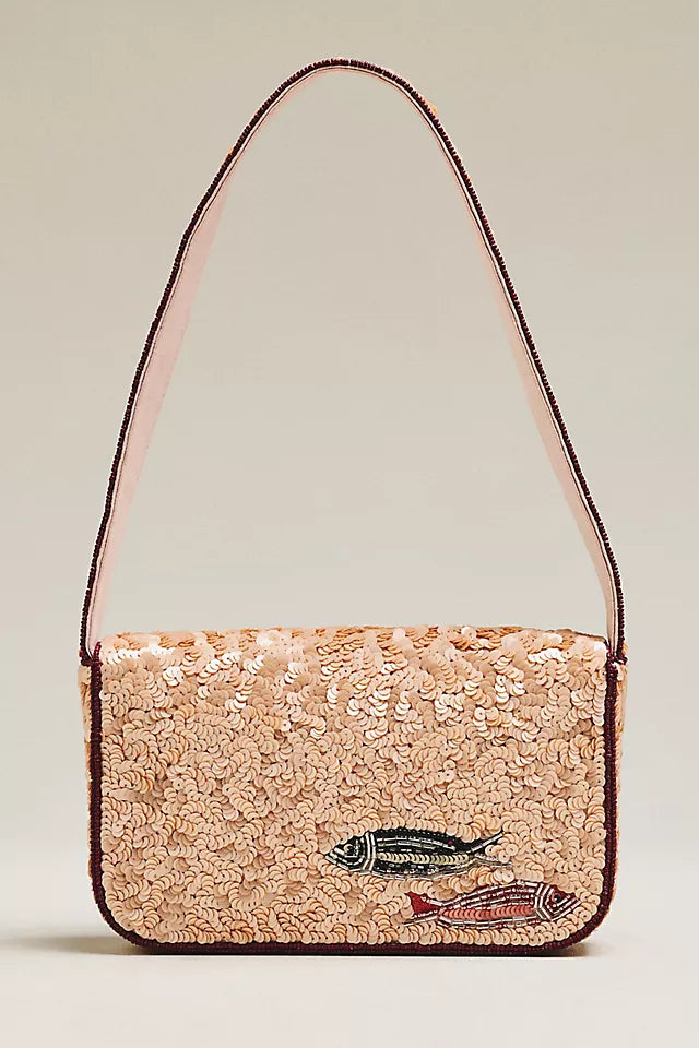 Fiona Beaded Shoulder Bag Animal Edition