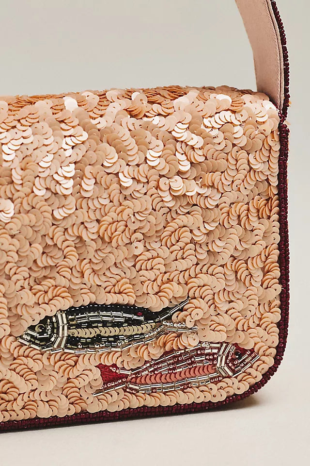 Fiona Beaded Shoulder Bag Animal Edition