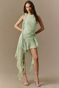 Bardot Ivana High-Low Mini Dress Peppermint