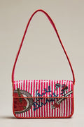 By Anthropologie Fiona Beaded Bag Sayings Edition