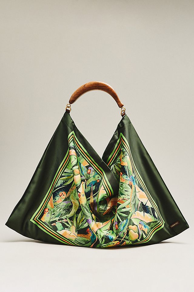 Farm Rio Satin Scarf Medium Bag