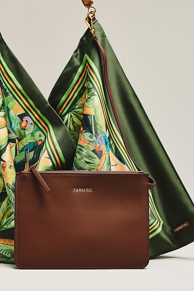 Farm Rio Satin Scarf Medium Bag