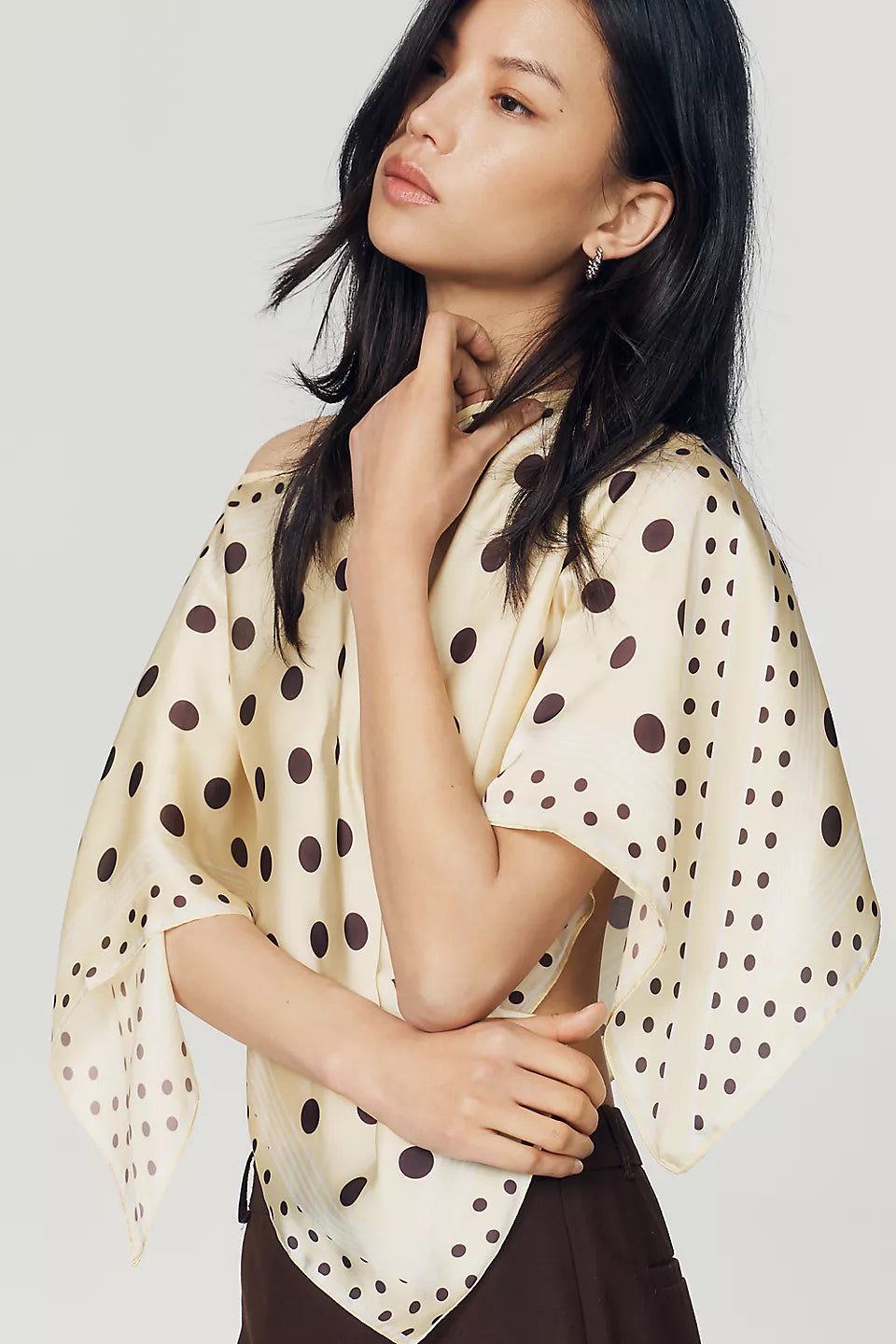Printed Scarf Poncho