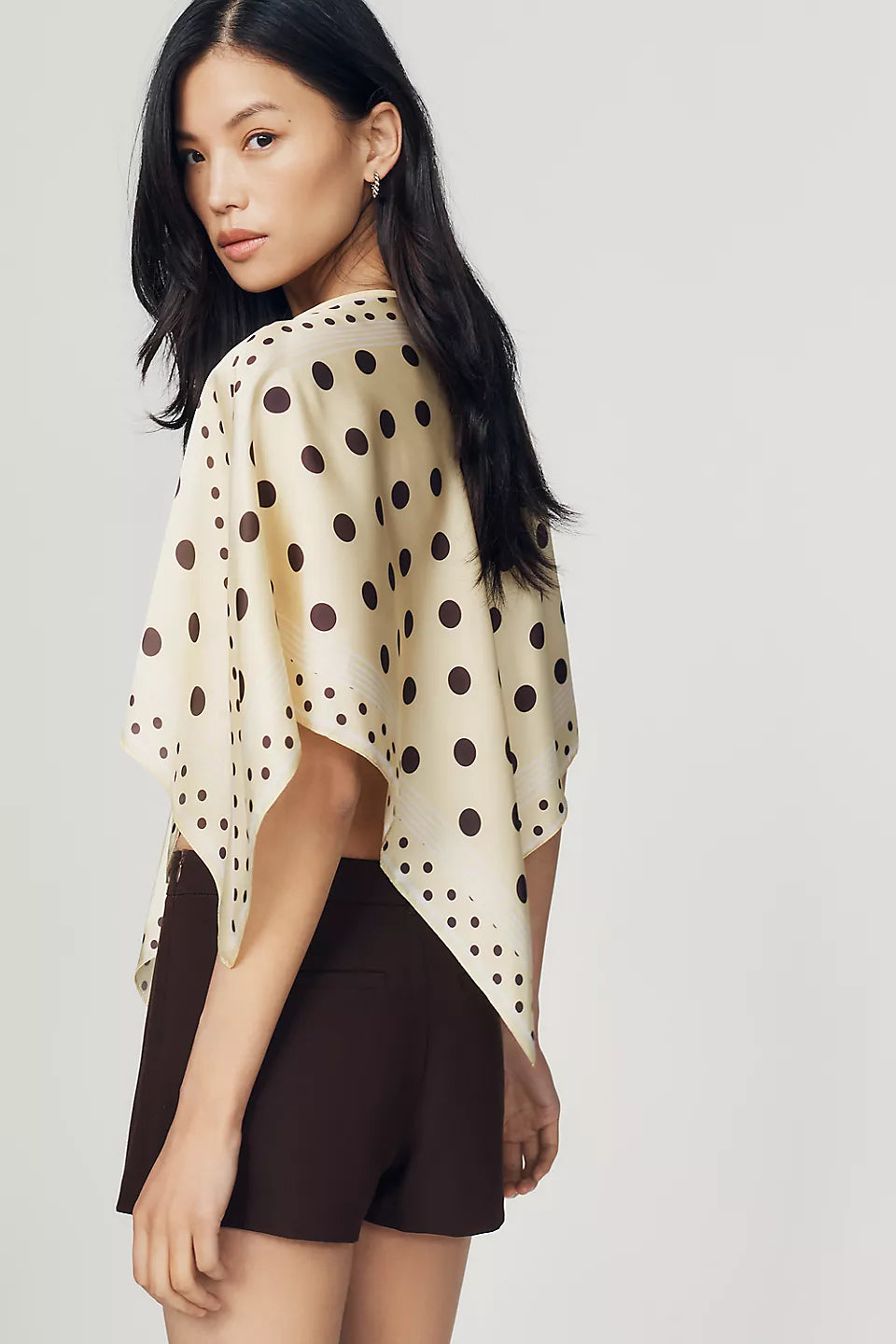 Printed Scarf Poncho