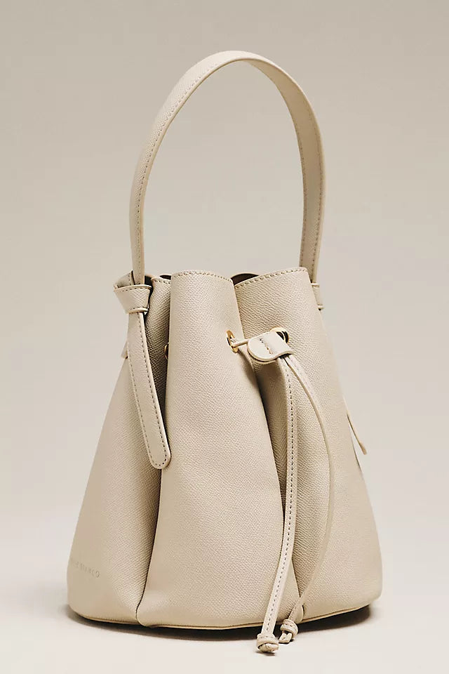 Laguna Cinched Vegan Leather Bucket Bag