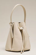 Laguna Cinched Vegan Leather Bucket Bag