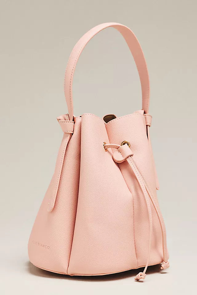 Laguna Cinched Vegan Leather Bucket Bag