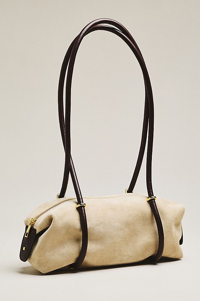By Anthropologie Suede Slouchy Shoulder Bag