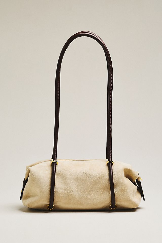 By Anthropologie Suede Slouchy Shoulder Bag