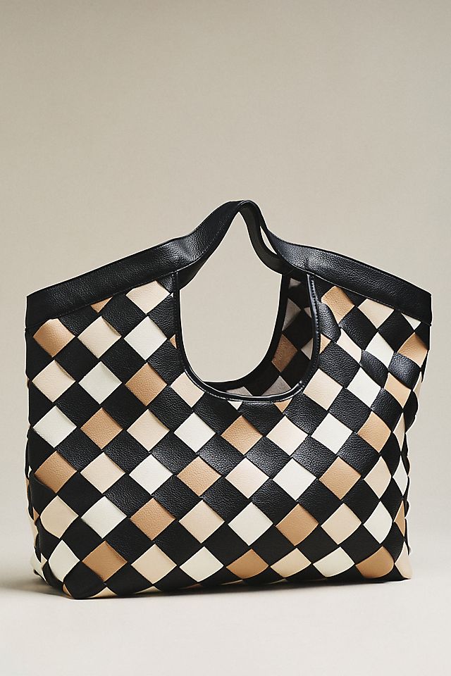 By Anthropologie Woven Carryall Hand Bag