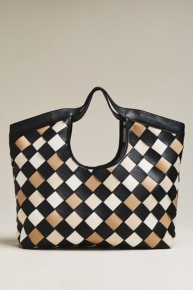By Anthropologie Woven Carryall Hand Bag