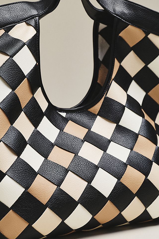 By Anthropologie Woven Carryall Hand Bag