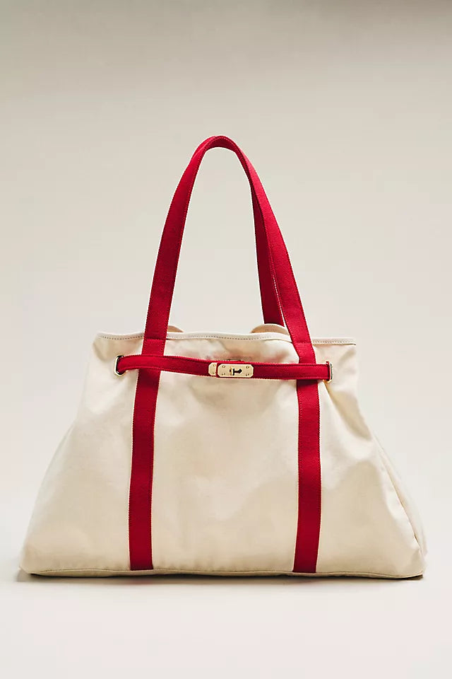 Slouchy Canvas Tote Bag