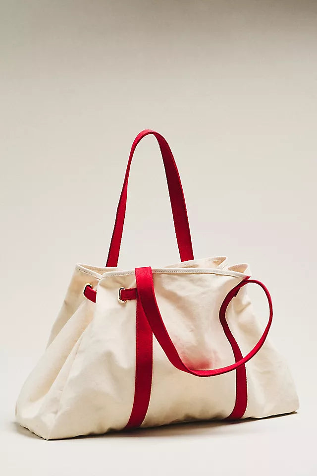 Slouchy Canvas Tote Bag