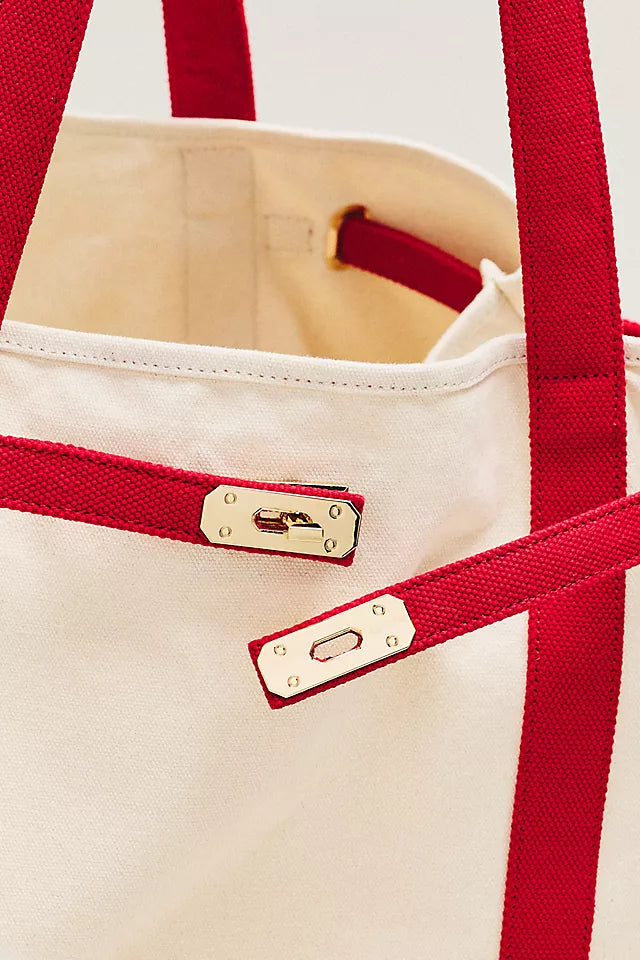 Slouchy Canvas Tote Bag