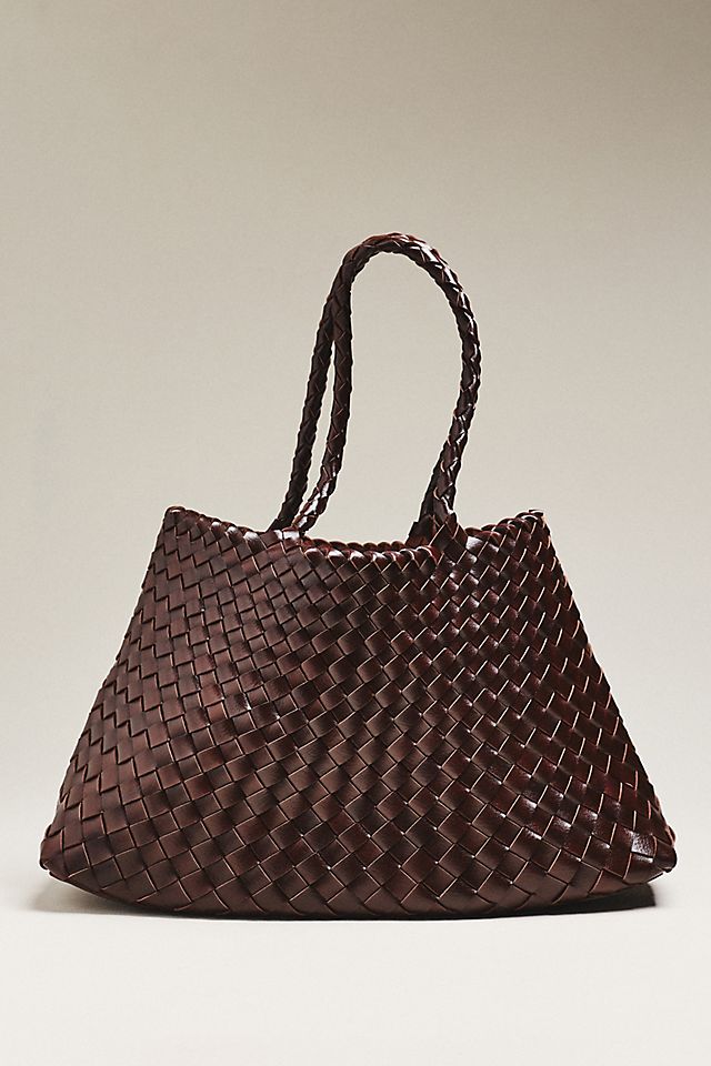 By Anthropologie Calla Large Woven Satchel Bag