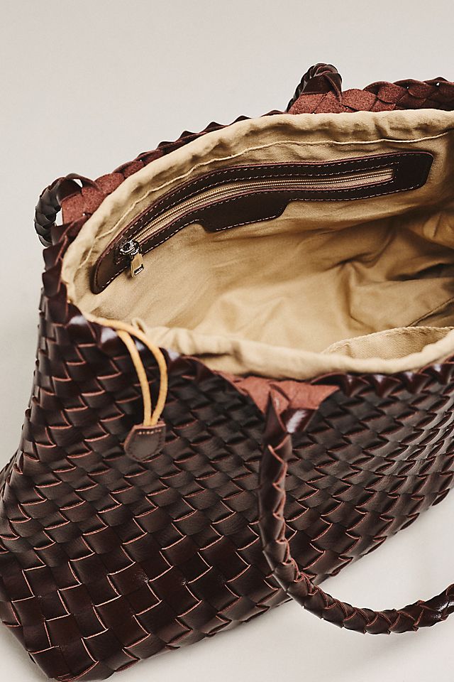 By Anthropologie Calla Large Woven Satchel Bag