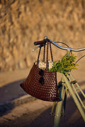 By Anthropologie Calla Large Woven Satchel Bag