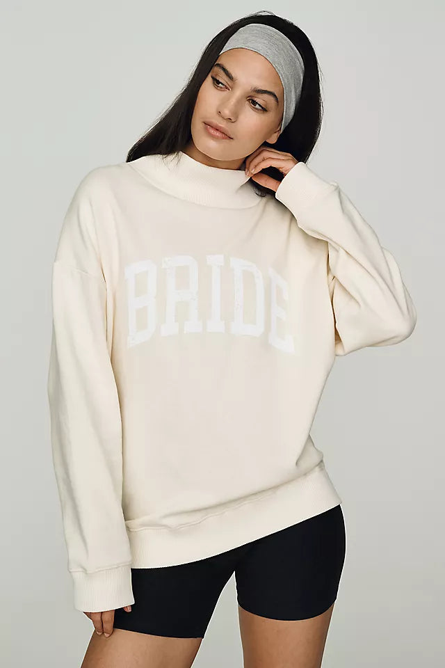 Weddings Bride Mockneck Sweatshirt