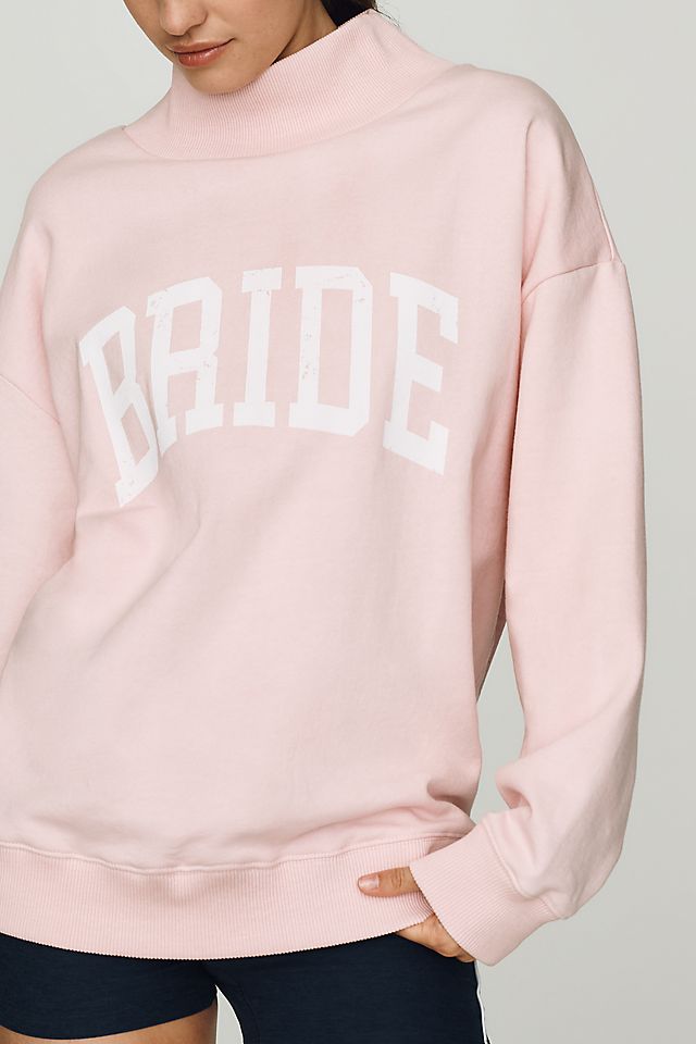 By Anthropologie Weddings Bride Mockneck Sweatshirt