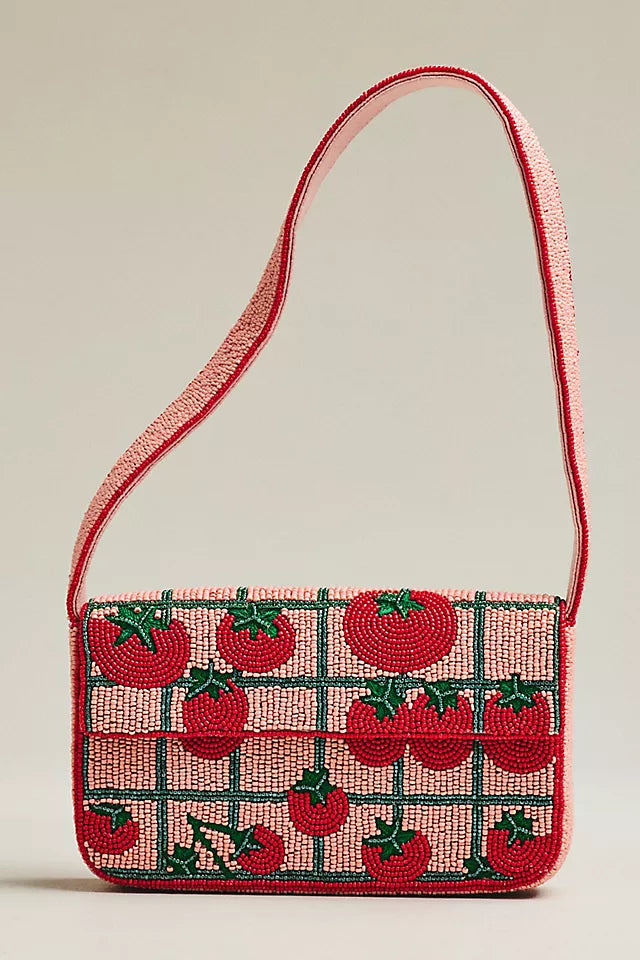 Fiona Beaded Shoulder Bag Food & Drink Edition