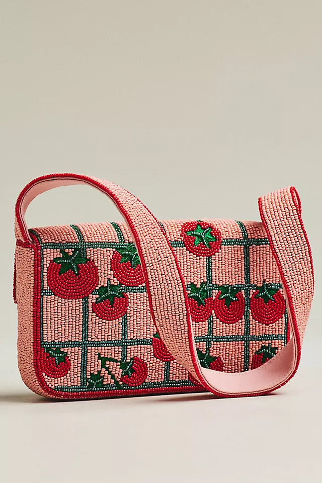 Fiona Beaded Shoulder Bag Food & Drink Edition