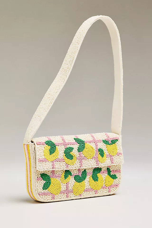 Fiona Beaded Shoulder Bag Food & Drink Edition