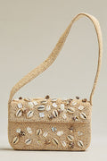 By Anthropologie Fiona Beaded Shoulder Bag