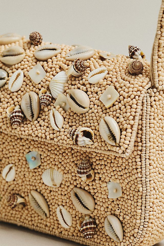 By Anthropologie Fiona Beaded Shoulder Bag