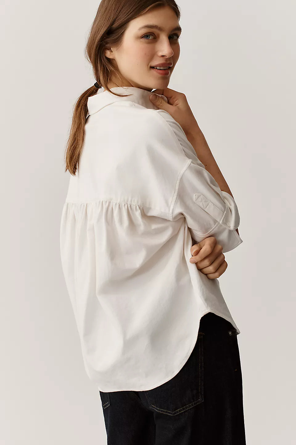 Maeve Mabel Boxy Oxford Shirt