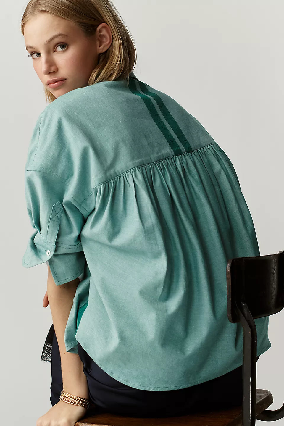 Maeve Mabel Boxy Oxford Shirt