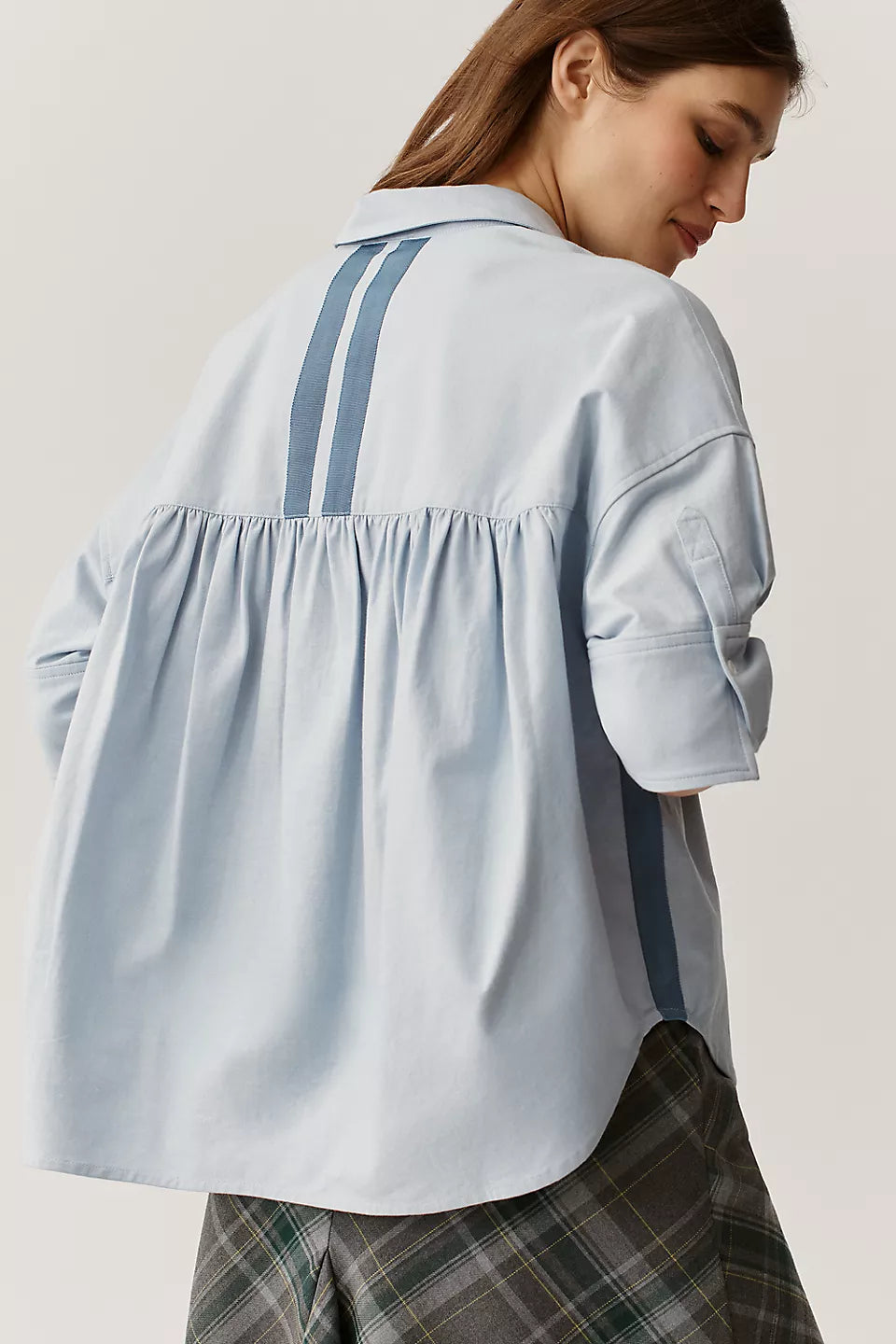 Maeve Mabel Boxy Oxford Shirt