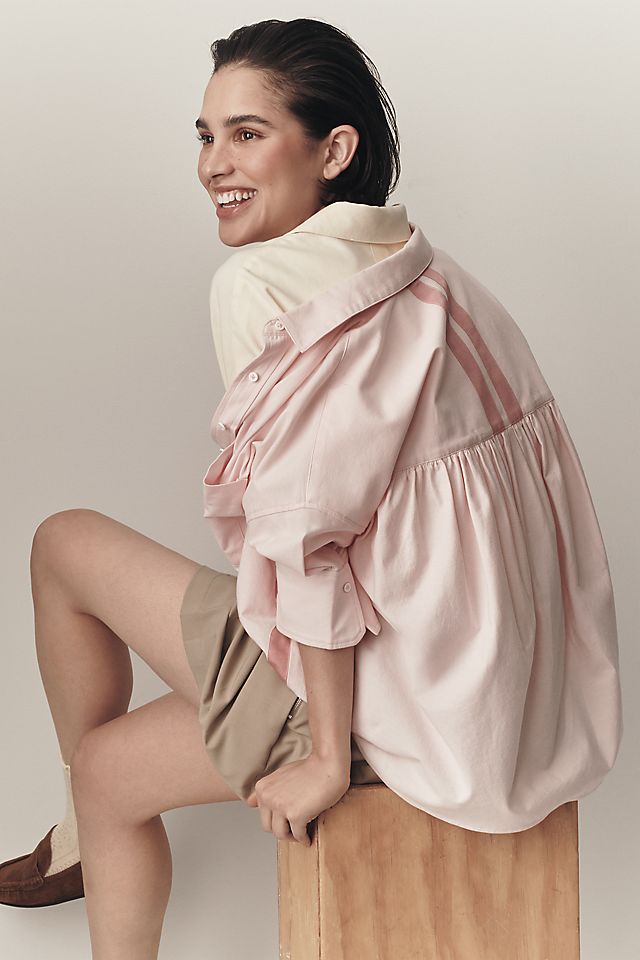 Maeve Mabel Boxy Oxford Shirt