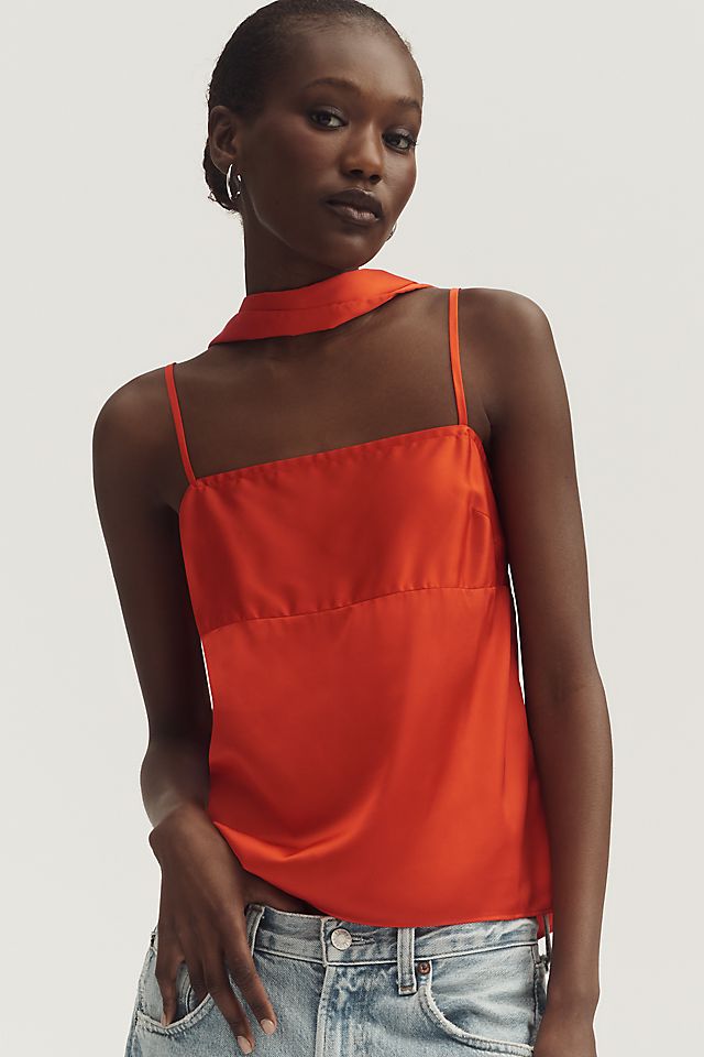 Mare Mare Square-Neck Tank with Scarf