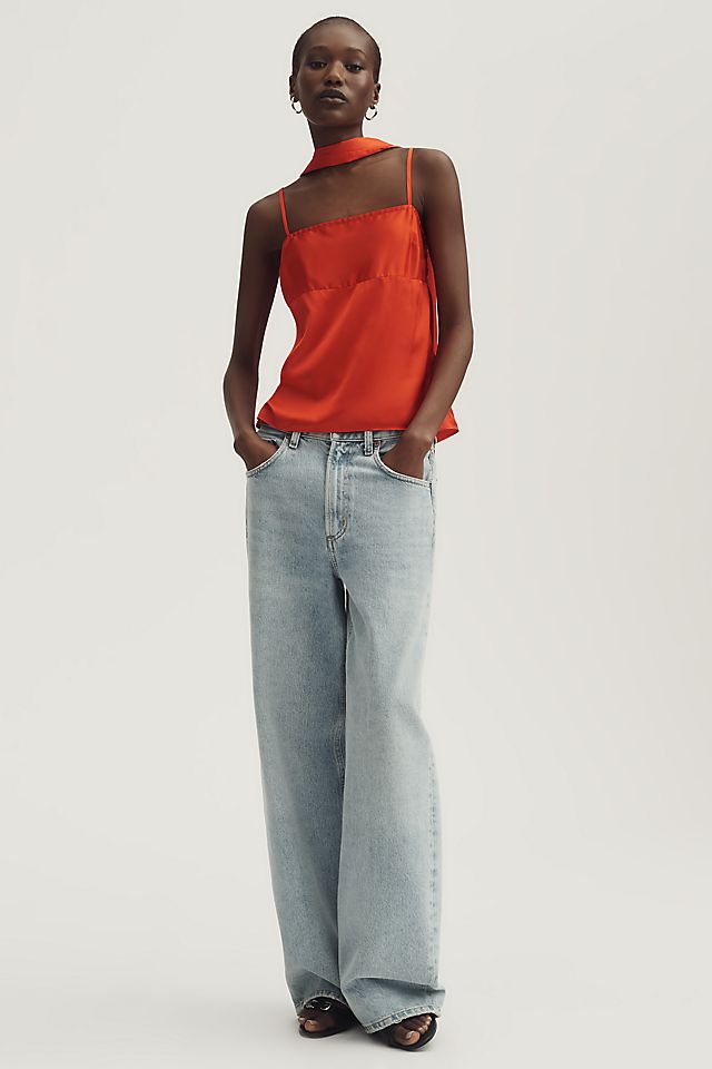 Mare Mare Square-Neck Tank with Scarf