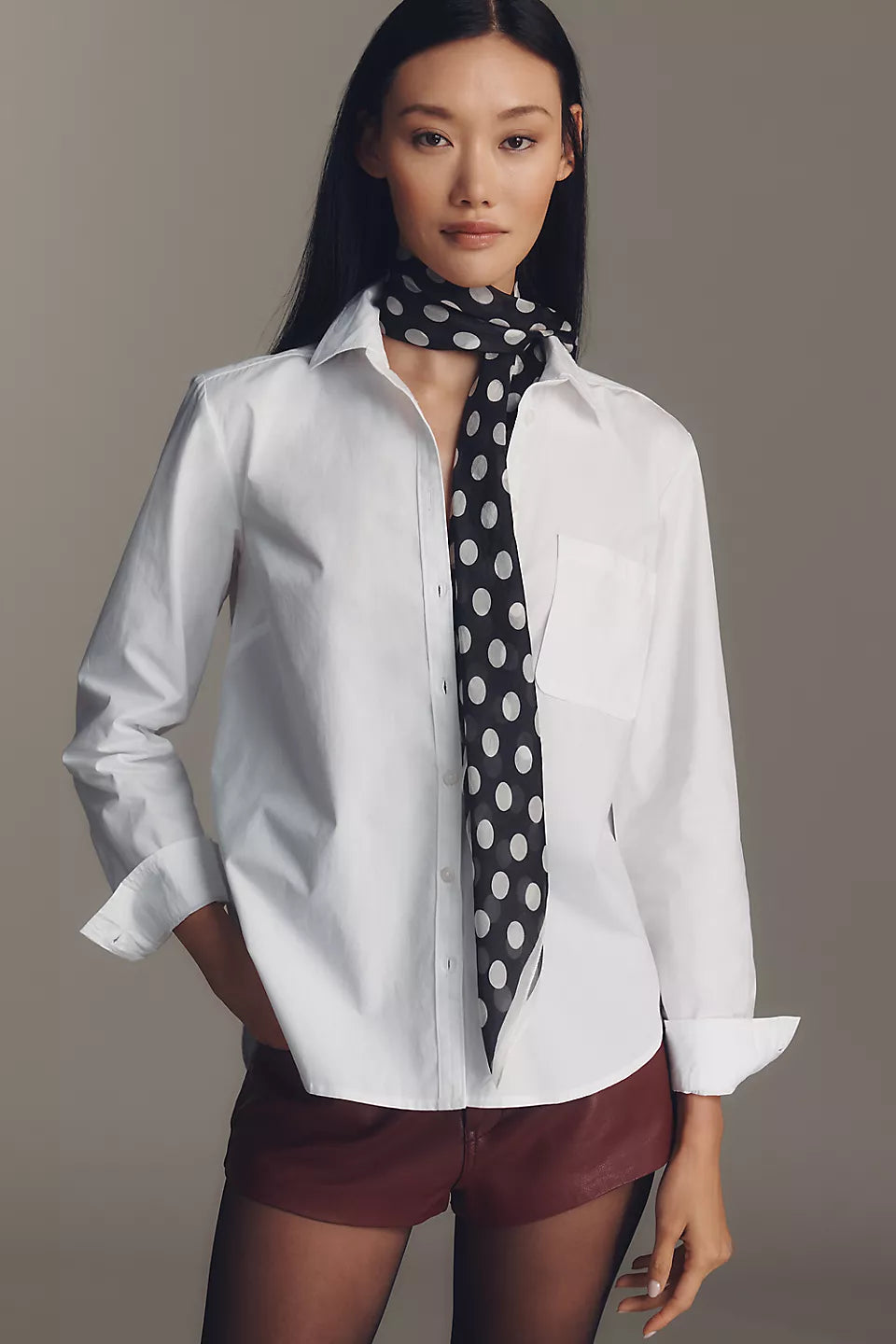 Maeve 100% Cotton Classic Buttondown Shirt