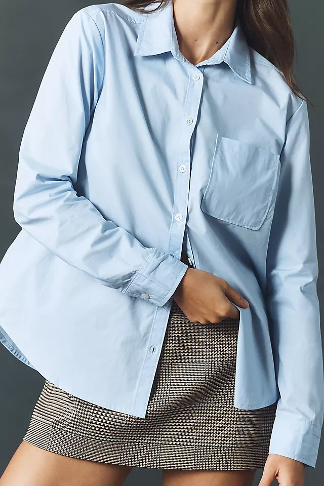 Maeve 100% Cotton Classic Buttondown Shirt