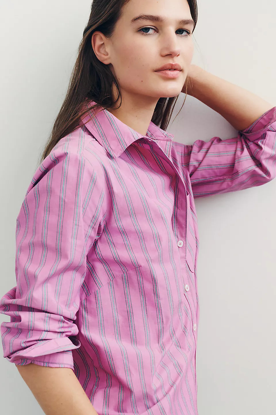 Maeve 100% Cotton Classic Buttondown Shirt