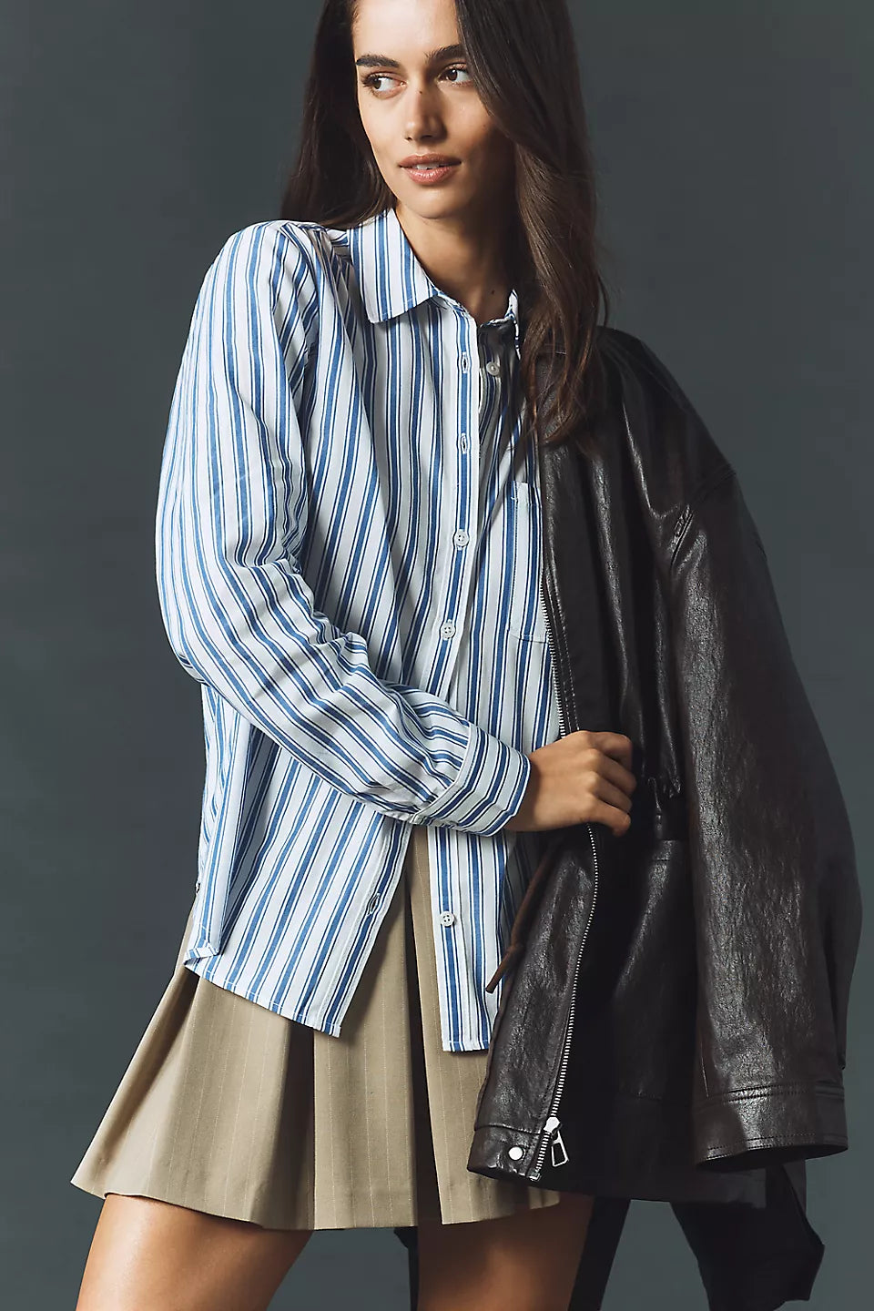Maeve Kate Cotton Classic Buttondown Shirt