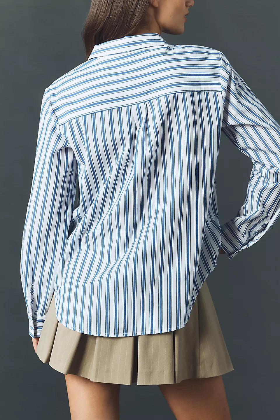Maeve 100% Cotton Classic Buttondown Shirt