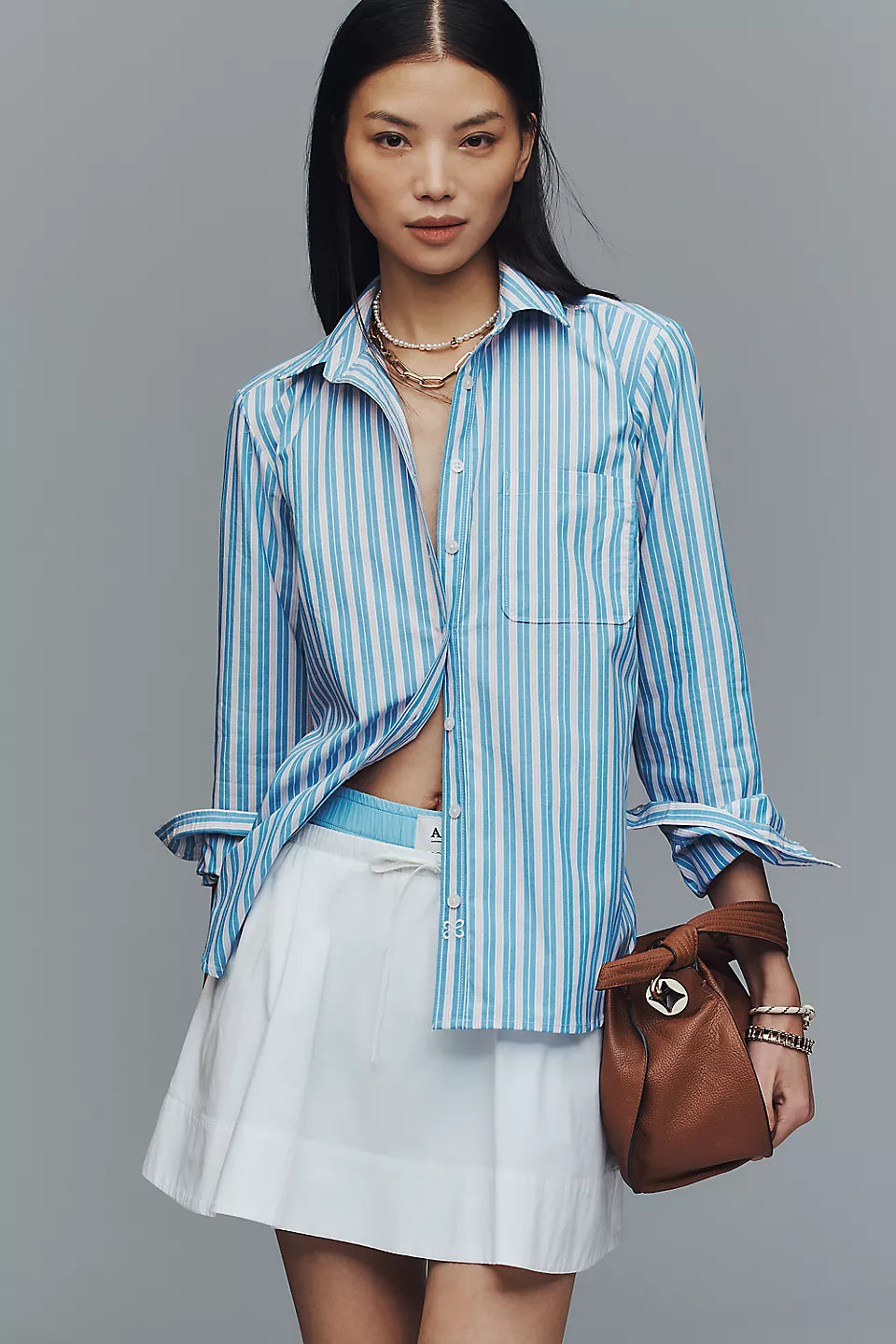 Maeve Kate Cotton Classic Buttondown Shirt