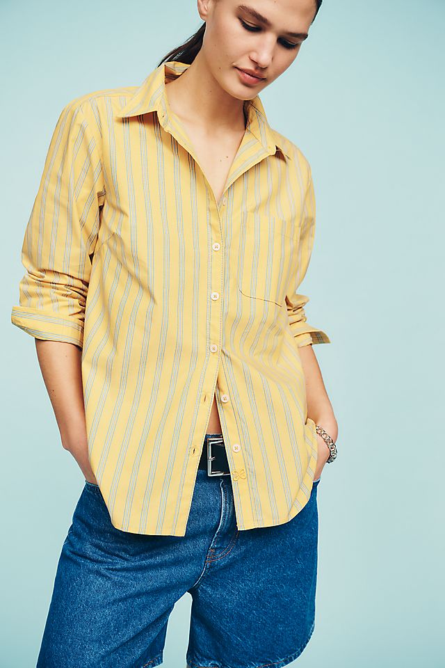 Maeve Kate Cotton Classic Buttondown Shirt