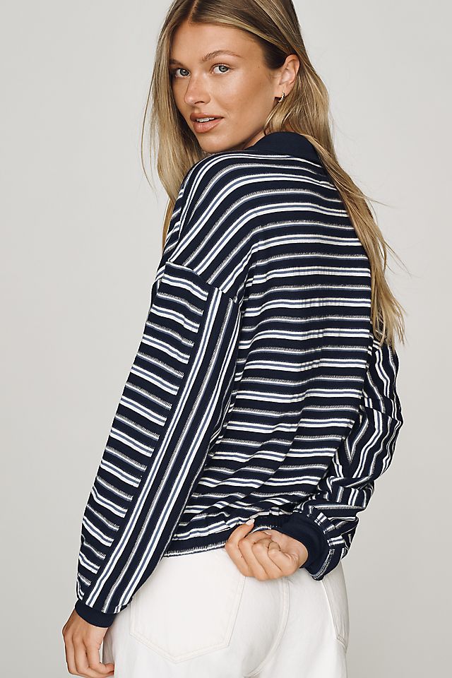 Pilcro Cotton Polo Top