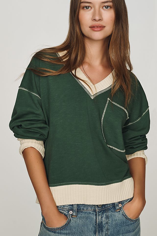 Pilcro Montana Pocket Knit Top