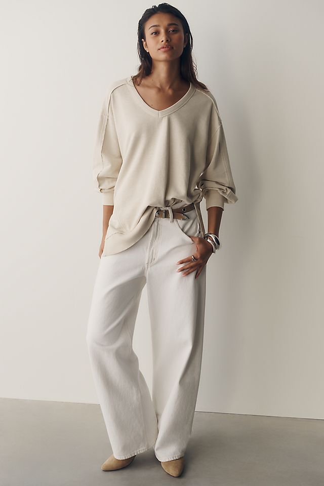 Pilcro Hudson 100% Cotton Oversized Popover Top
