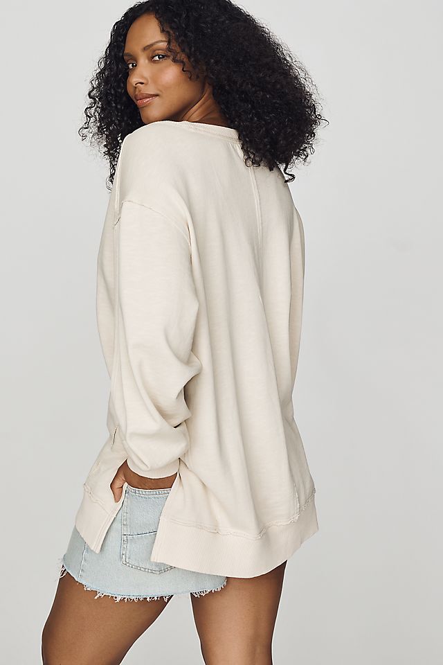 Pilcro Hudson 100% Cotton Oversized Popover Top