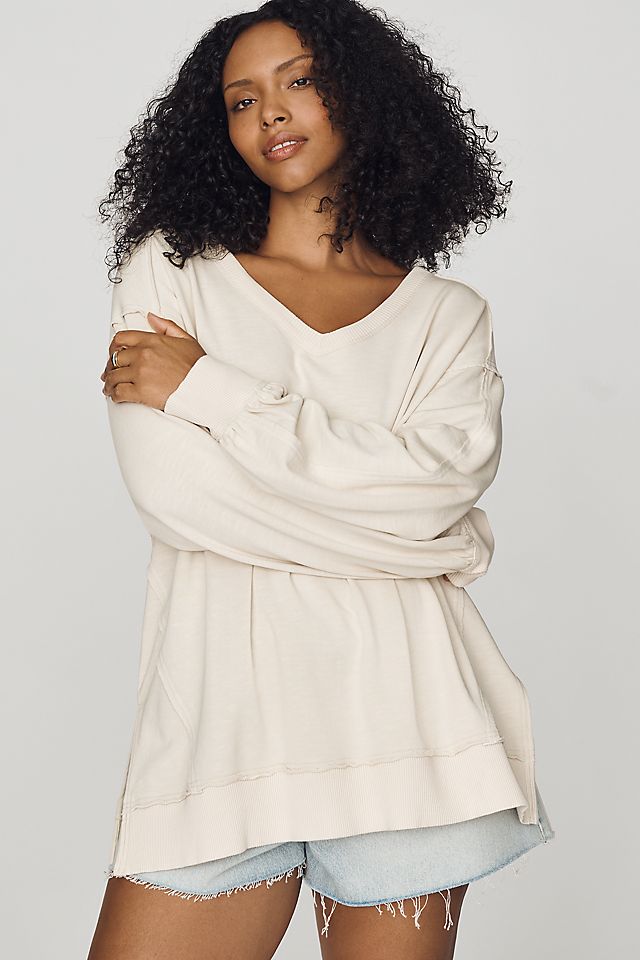 Pilcro Hudson 100% Cotton Oversized Popover Top