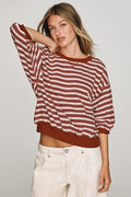 Pilcro Niki Cotton Bubble Sweatshirt